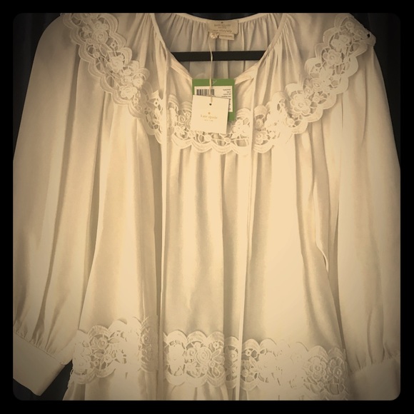 Ruffle roast silk top - Picture 1 of 5